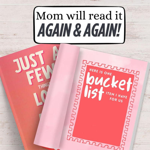 Just a Few Things I Love About You Mom, Fill-In The Blank Book Gift for Mom