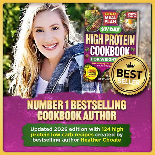 High Protein Cookbook: 124 Easy Low-Carb Recipes + 30-Day Meal Plan